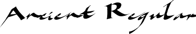 Ancient Regular font - AncientRegularttstd.ttf