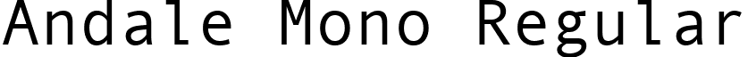 Andale Mono Regular font - AndaleMono.ttf