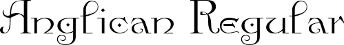 Anglican Regular font - Anglic.ttf