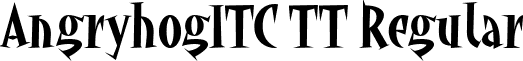 AngryhogITC TT Regular font - ANGRI.ttf