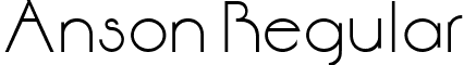 Anson Regular font - ANSON.ttf