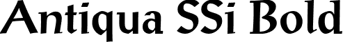 Antiqua SSi Bold font - AntiquaSSiBold.ttf