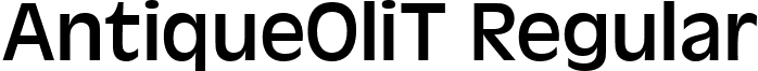 AntiqueOliT Regular font - AntiqueOliT.ttf