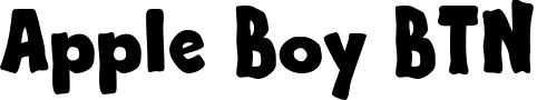 Apple Boy BTN font - AppleBoyBTN.ttf