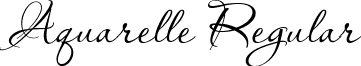 Aquarelle Regular font - Aquarelle.ttf