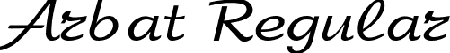 Arbat Regular font - Arbat Regular.ttf