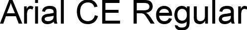 Arial CE Regular font - ArialCE.ttf