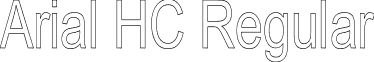 Arial HC Regular font - ArialHC.ttf