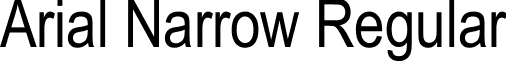 Arial Narrow Regular font - arial.ttf