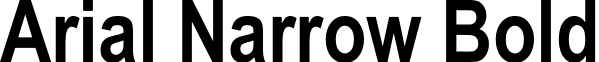 Arial Narrow Bold font - arial.ttf