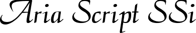 Aria Script SSi font - AriaScriptSSi.ttf