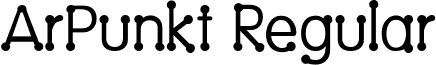 ArPunkt Regular font - ARPUNKT.ttf