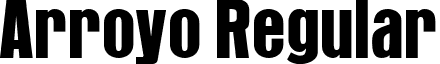 Arroyo Regular font - ARROY.ttf