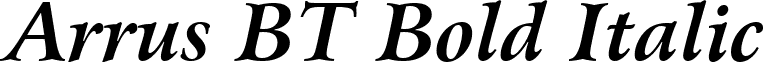 Arrus BT Bold Italic font - ARRUSBI.ttf