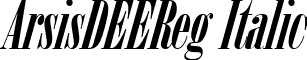 ArsisDEEReg Italic font - AE16023D.ttf