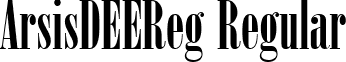 ArsisDEEReg Regular font - AE16003D.ttf