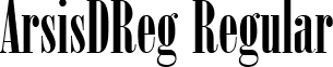 ArsisDReg Regular font - ArsisDReg.ttf