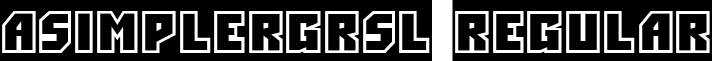 aSimplerGrSl Regular font - SIMPL_18.ttf