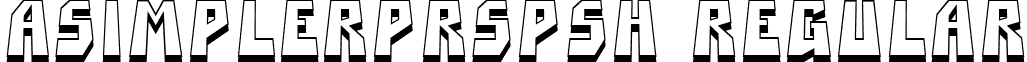 aSimplerPrspSh Regular font - SIMPL_17.ttf