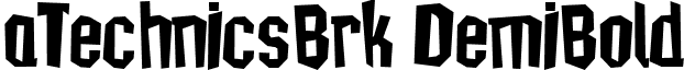aTechnicsBrk DemiBold font - a.ttf