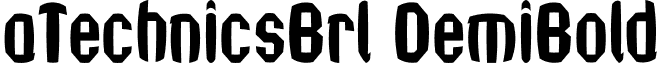 aTechnicsBrl DemiBold font - a.ttf