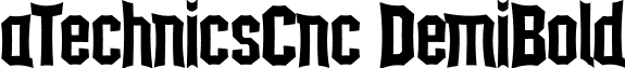 aTechnicsCnc DemiBold font - a.ttf
