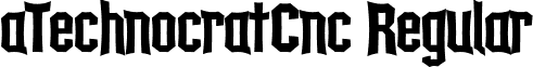 aTechnocratCnc Regular font - a.ttf
