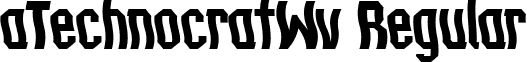 aTechnocratWv Regular font - a.ttf