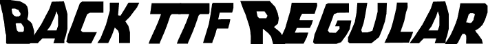 Back ttf Regular font - Back.ttf