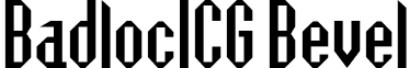 BadlocICG Bevel font - BadlocICG-Bevel.otf