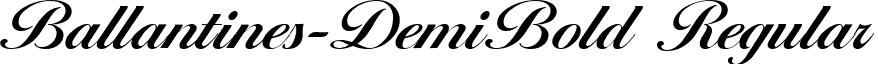 Ballantines-DemiBold Regular font - Ballantines-DemiBold.ttf