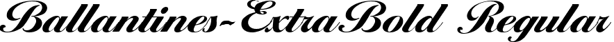 Ballantines-ExtraBold Regular font - Ballantines-ExtraBold.ttf