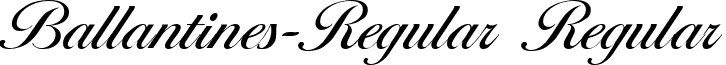 Ballantines-Regular Regular font - Ballantines-Regular.ttf