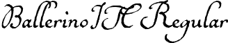 BallerinoITC Regular font - BallerinoITC.ttf