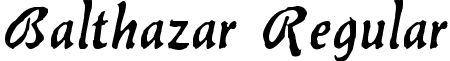 Balthazar Regular font - balth.ttf