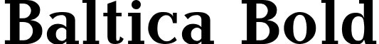 Baltica Bold font - BALTICAB.TTF