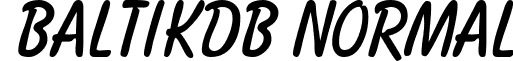 BaltikDB Normal font - BaltikDBNormal.ttf