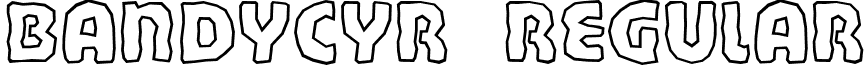 BandyCyr Regular font - BandyCyr.ttf