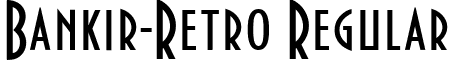Bankir-Retro Regular font - Bankir-Retro.ttf