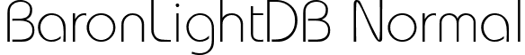 BaronLightDB Normal font - BaronLightDBNormal.ttf