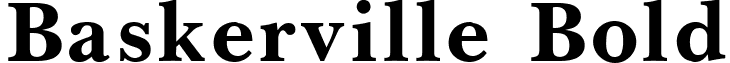 Baskerville Bold font - BASKE1.ttf