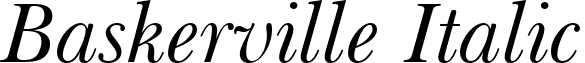 Baskerville Italic font - BaskervilleItalicBT.ttf