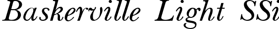 Baskerville Light SSi font - BaskervilleLightSSiLightItalic.ttf