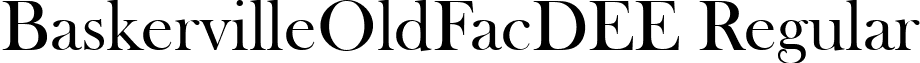 BaskervilleOldFacDEE Regular font - BE38000D.ttf