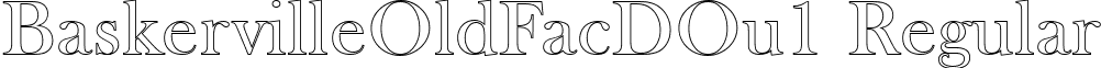 BaskervilleOldFacDOu1 Regular font - BaskervilleOldFacDOu1.ttf