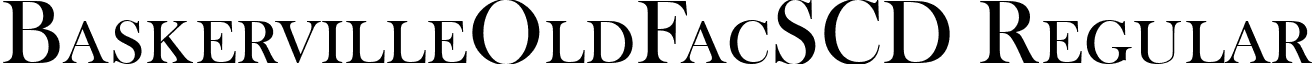 BaskervilleOldFacSCD Regular font - BaskervilleOldFacSCD.ttf