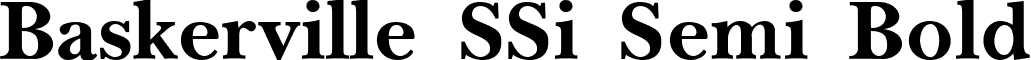 Baskerville SSi Semi Bold font - baskerville ssi semi bold.ttf