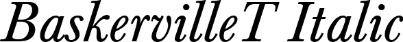 BaskervilleT Italic font - BaskervilleTItalic.ttf