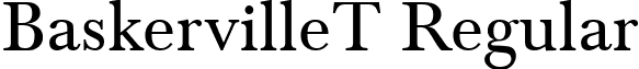 BaskervilleT Regular font - BaskervilleT.ttf