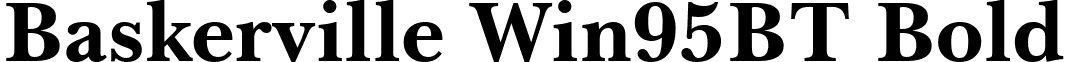 Baskerville Win95BT Bold font - BASKERB.TTF